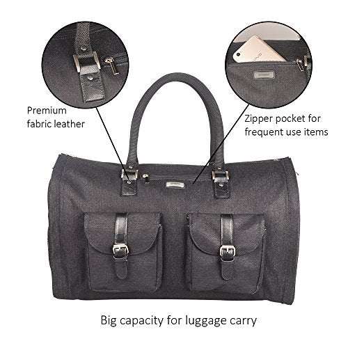 Two-In-One Convertible Travel Garment Bag Carry On Suit Bag, Easily ...