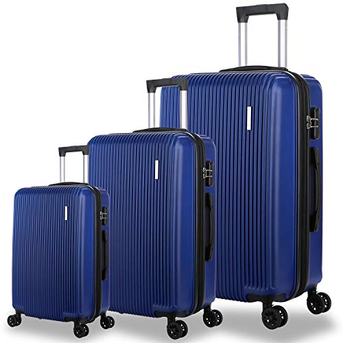 3 piece luggage set lightweight