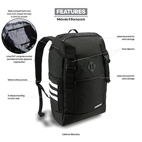 Shop Midvale Backpack-Black, One Size – Luggage Factory