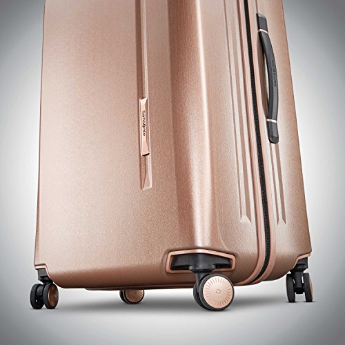 samsonite rose gold carry on