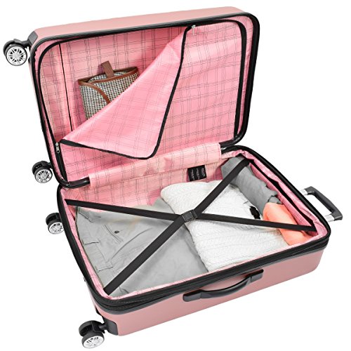 london fog luggage rose gold