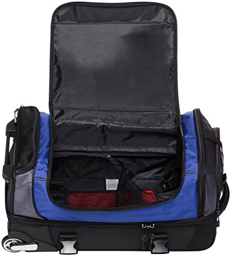 Amazonbasics Ripstop Wheeled Duffel, Blue