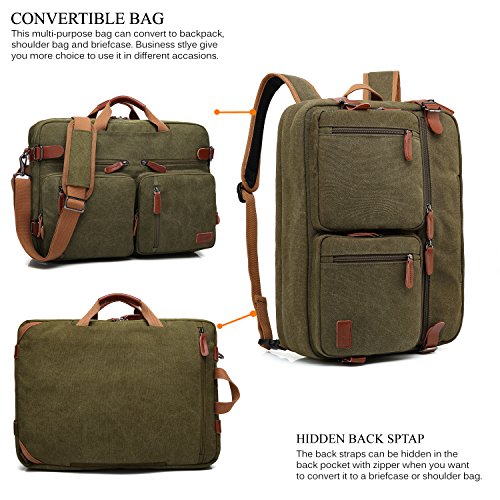 coolbell convertible backpack messenger bag