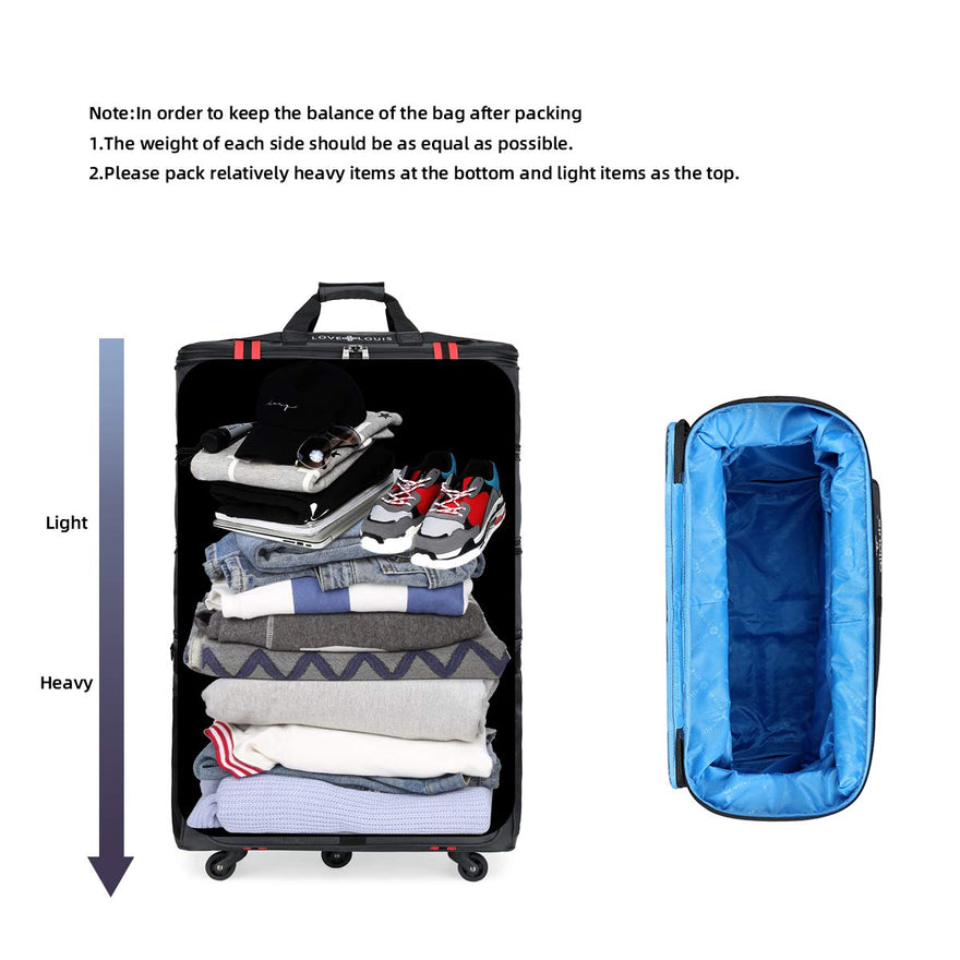 large wheel carry on luggage