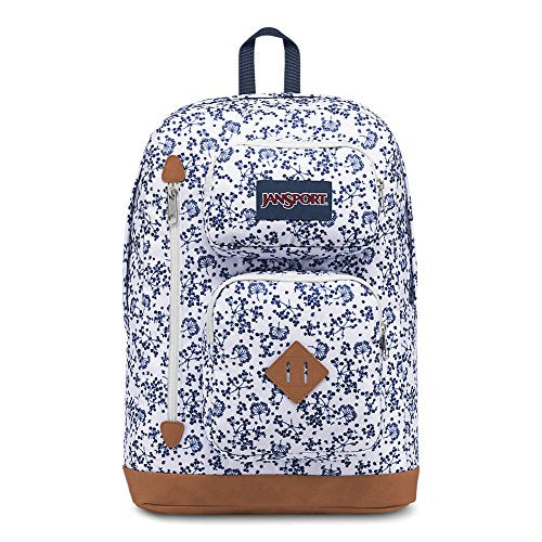 jansport white field floral backpack