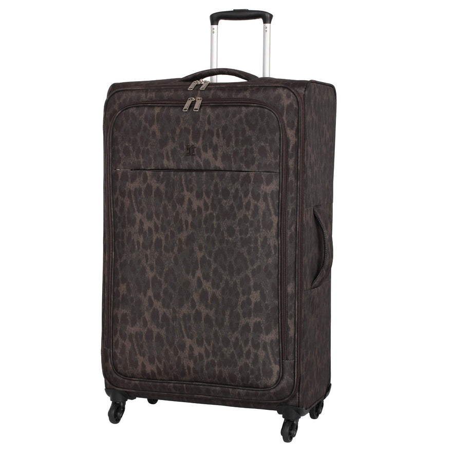 it luggage leopard print suitcase