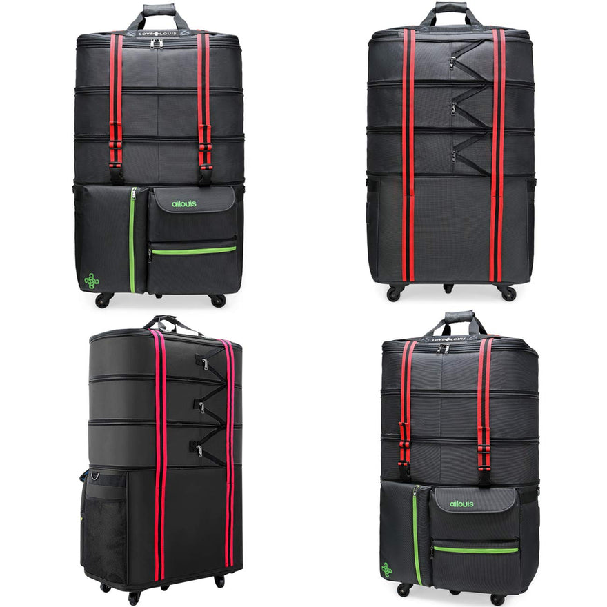 Extra Large Expandable Lightweight Luggage Rolling Duffel Bag (XXL ...