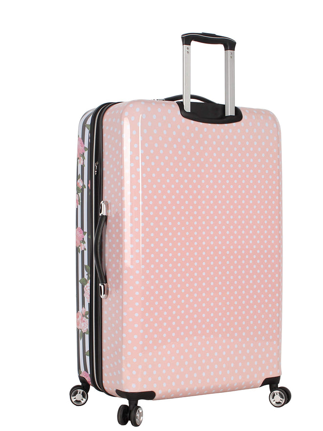 Betsey Johnson 30 Inch Checked Luggage Collection - Expandable Scratch ...