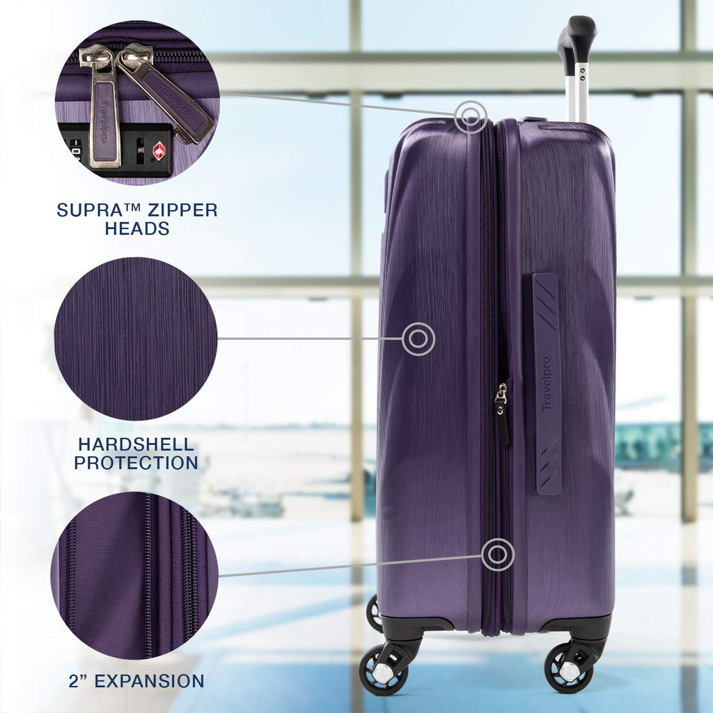 Travelpro Maxlite 5 Hardside Expandable Carry-on Spinner, Imperial Purple