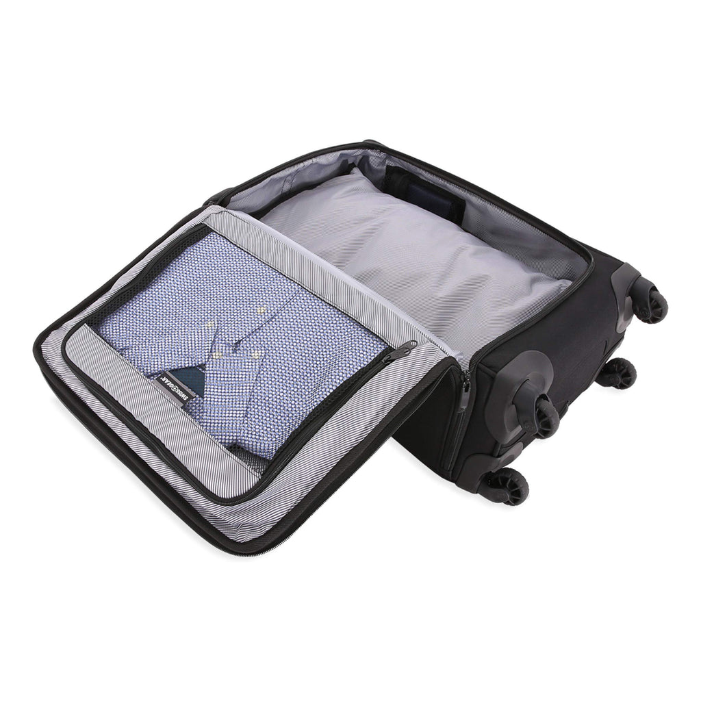 SWISSGEAR Getaway Expandable Carry-On USB Spinner with Garment Bag ...