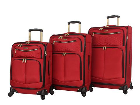 Steve Madden Luggage 3 Piece Softside Spinner Suitcase Set Collection ...