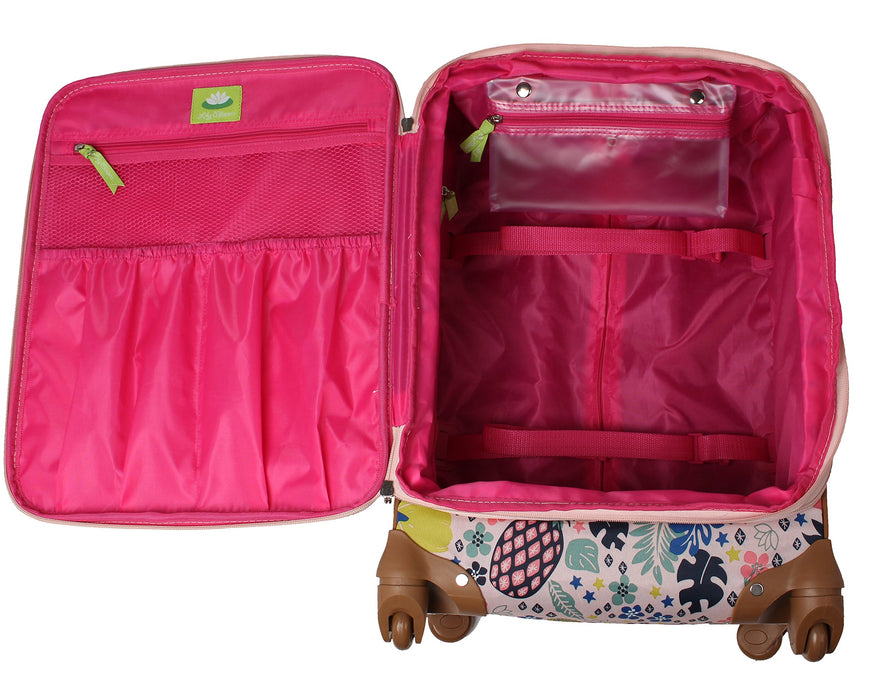 pink bee suitcase