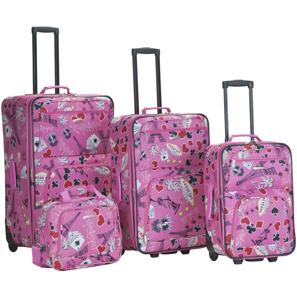 rockland luggage purple