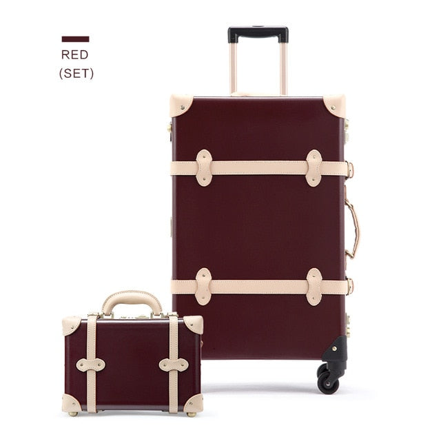 genuine leather luggage sets