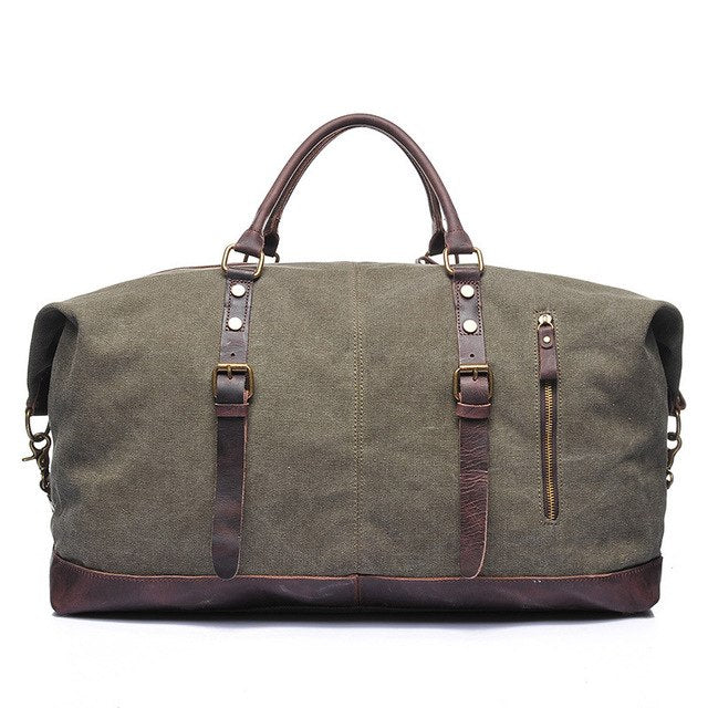 Shop Melodycollection Canvas Leather Men Trav – Luggage Factory