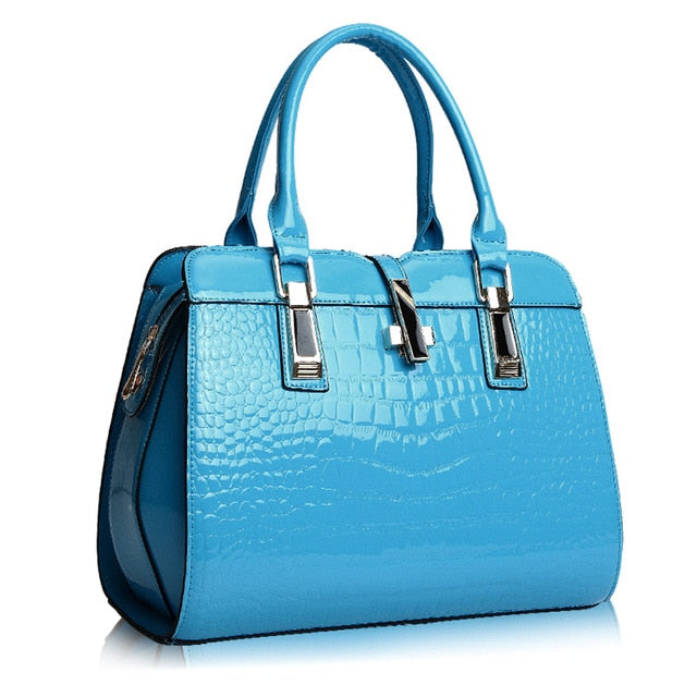 Europe Women Leather Handbags Pu Handbag Women Bag Top-Handle Bags Tote ...