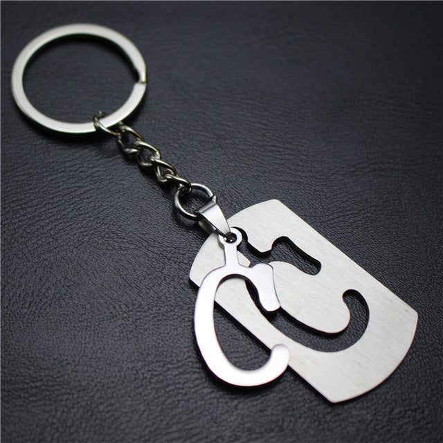 Shop Stainless Steel Alphabet Key Chain Ring Luggage Factory