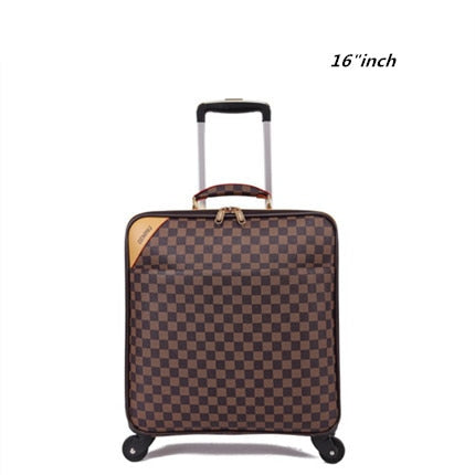 Rolling Luggage Set,High Quality Pu Leather Travel Suitcase Bag With ...