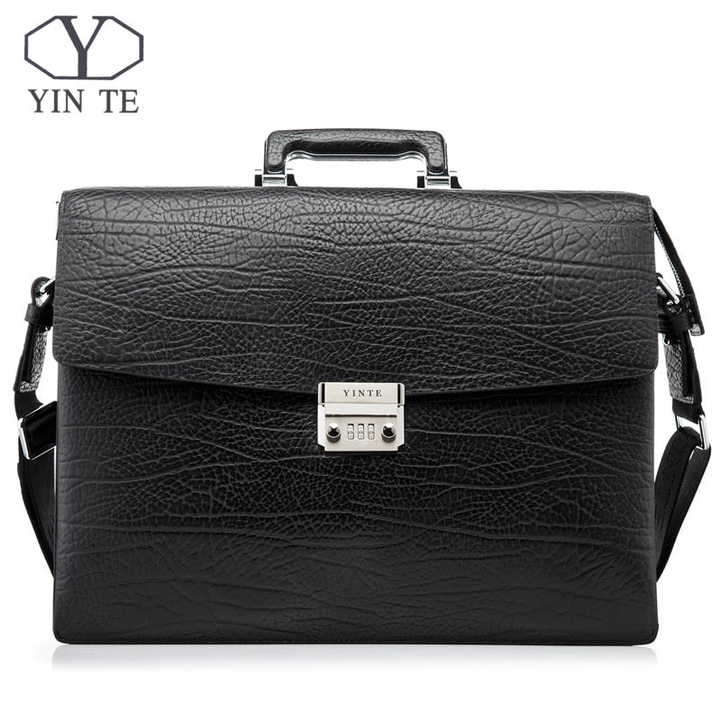 Shop Yinte Fashion Men Briefcase Leather Men – Luggage Factory