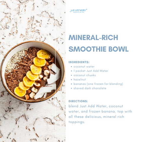 Smoothie bowl with essential minerals
