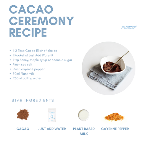cacao ceremony recipe