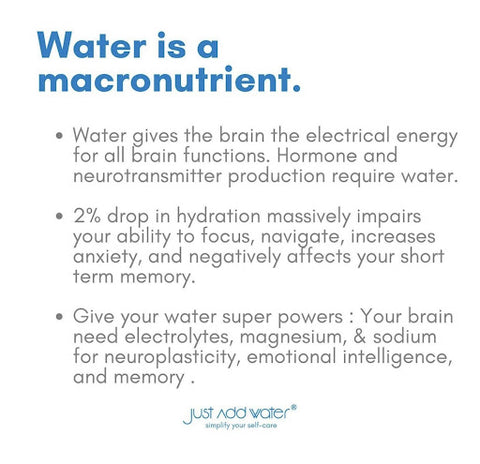 Water is a macronutrient