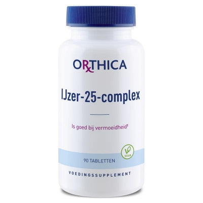 Kruis aan mixer liefde Orthica IJzer 25 complex 90 Tabletten | Vitamins.nl