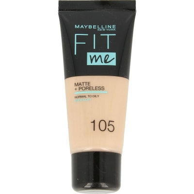 Maybelline Fit Me matte & poreless foundation 105 nat ivory 1 Stuks