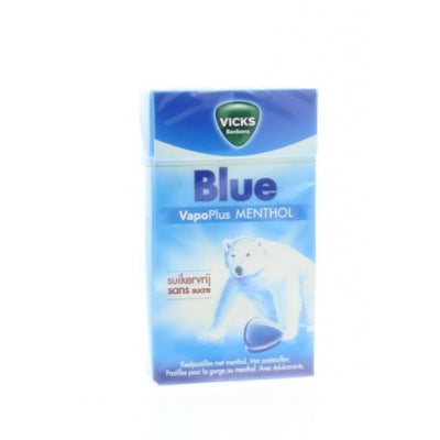 Vicks Blue menthol suikervrij box 40 Gram