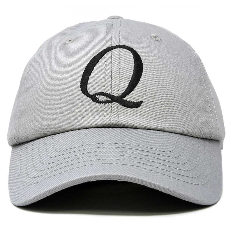 DALIX Initial Hat Letter Q Womens Baseball Cap Monogram Cursive Embroider