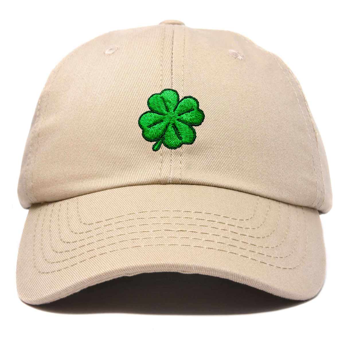 DALIX Four Leaf Clover Hat Baseball Cap St. Patrick's Day Cotton Caps