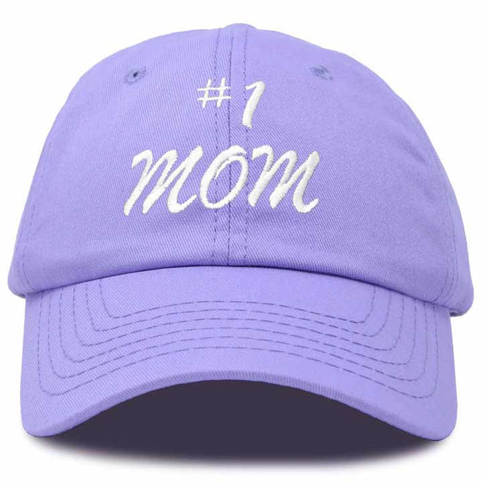 DALIX #1 Mom Hat Number One Mothers Day Gift Embroidered Baseball Cap
