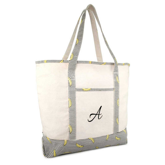 Dalix Rainbow Tote Bag with Zippered Top
