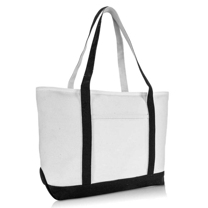 Dalix 23 Premium 24 Oz Cotton Canvas Shopping Tote Bag 6975