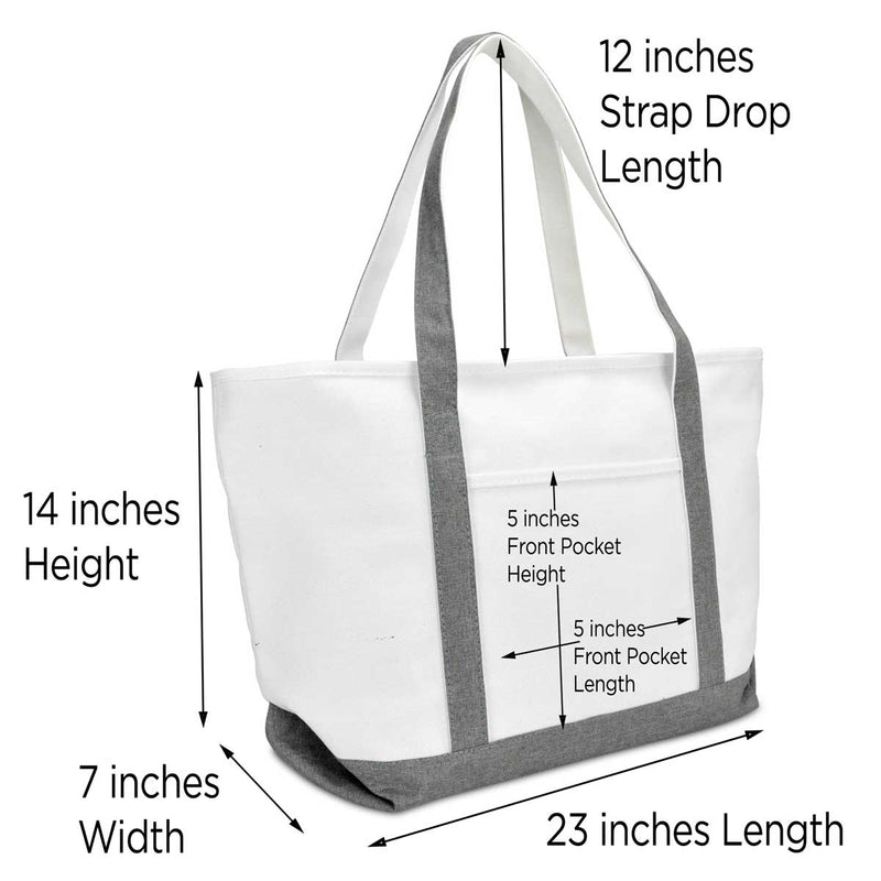 Dalix Gray Beach Tote Bag Personalized Gifts Women Shoulder Bags Lette