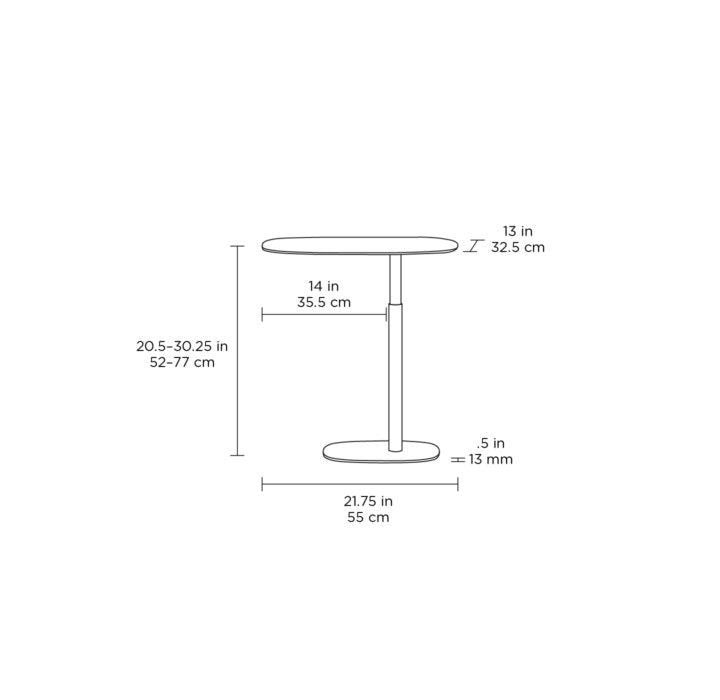 BDI Serif 1045 Dimensions