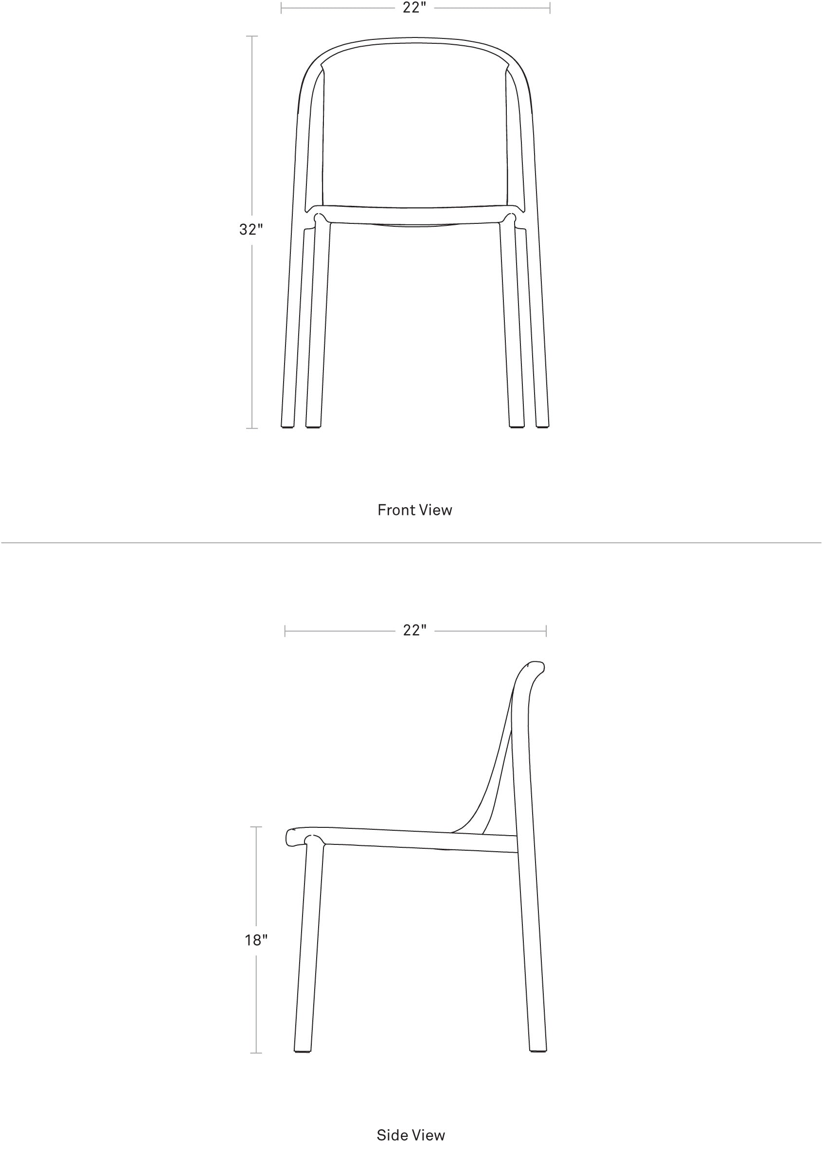 Blu Dot Decade Chair Dimensions