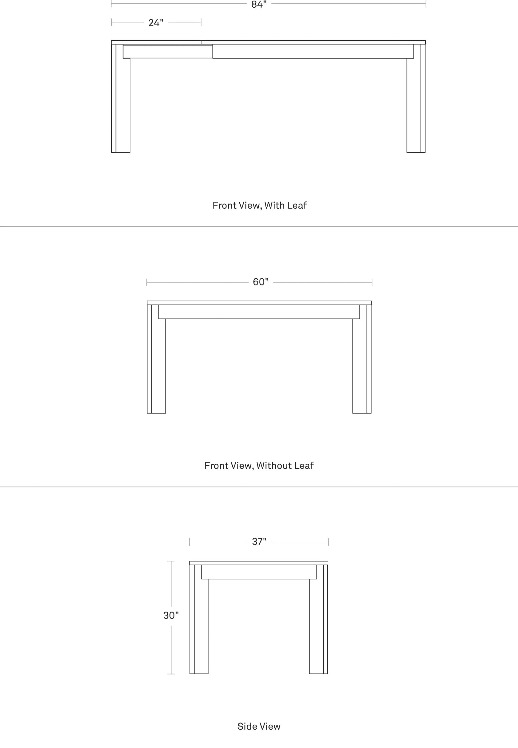 Blu Dot Moreover Dining Table Dimensions
