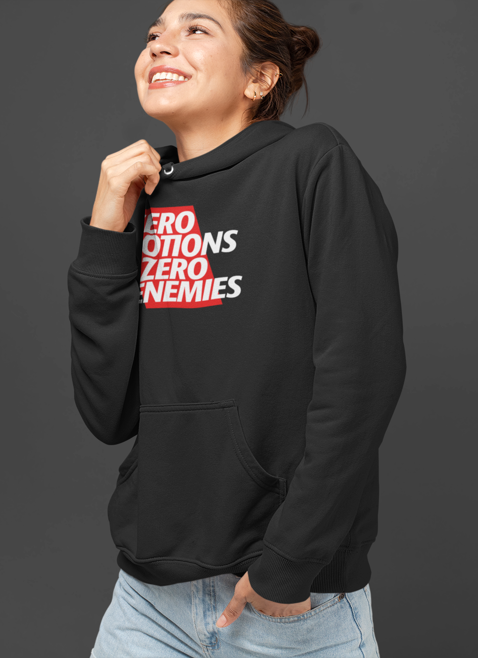 JrNTR- Zero emotions zero enemies Unisex Hoodie – Mad Monkey