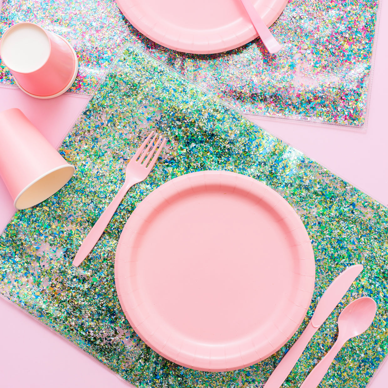 Blue/Green Confetti Placemat (CT-10)