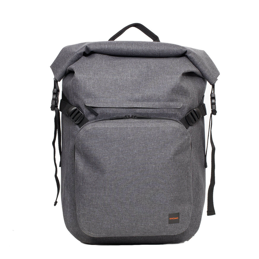 rolled backpack