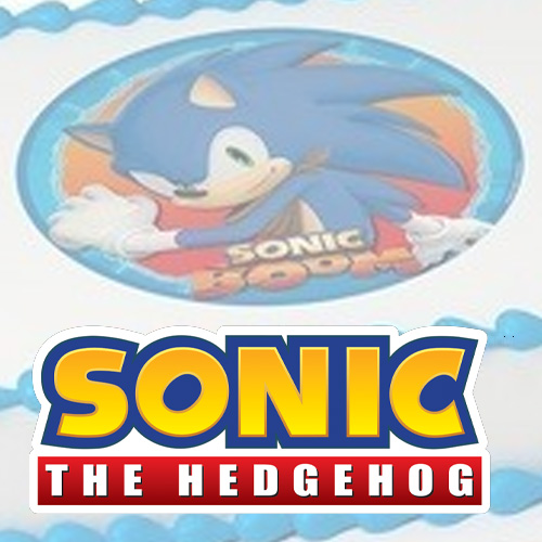 Sonic the Hedgehog Running and a Blue Background Edible Cake Topper Im – A  Birthday Place