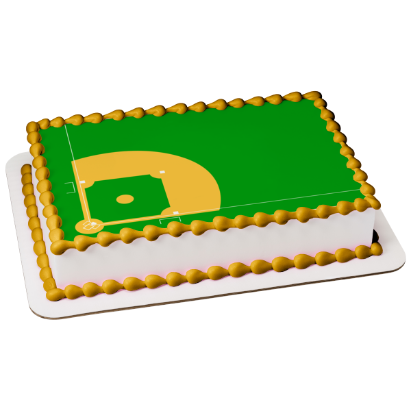 Baseball Diamond Cartoon Edible Cake Topper Image ABPID08251 – A ...