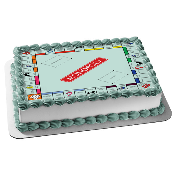 monopoly game board birthday decor template