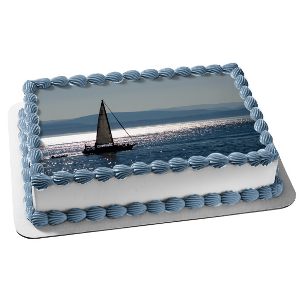 sailboat edible cake topper