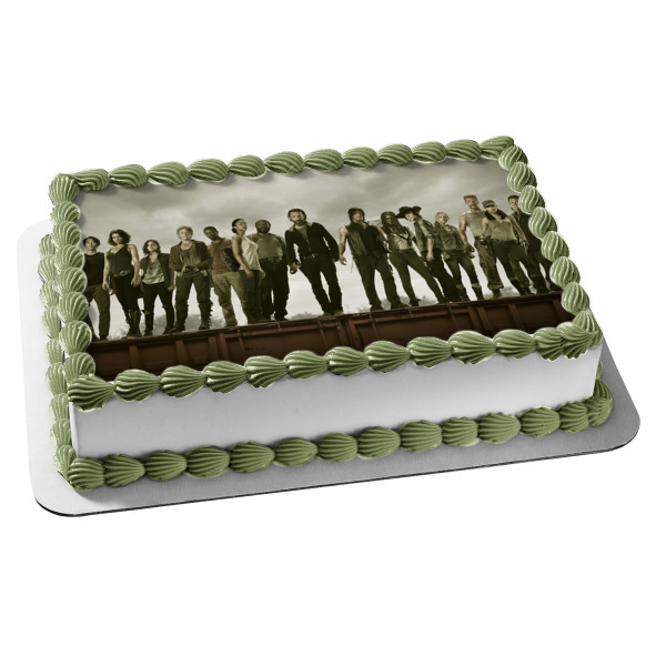 The Walking Dead Darryl Rick Michonne Glenn Rhee Edible Cake Topper Im – A  Birthday Place