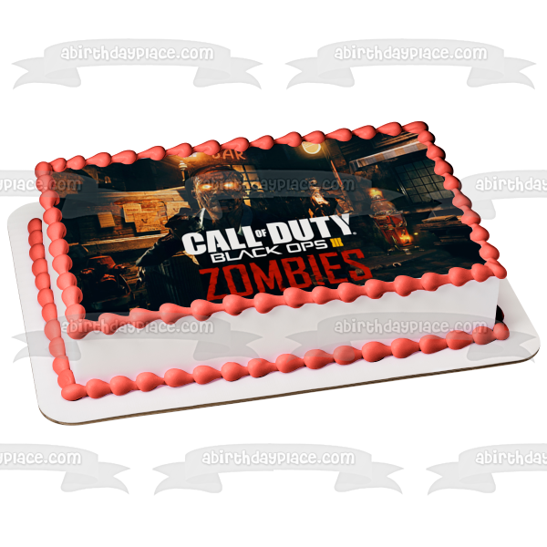 Call Of Duty Black Ops 3 Zombies Edible Cake Topper Image Abpid A Birthday Place