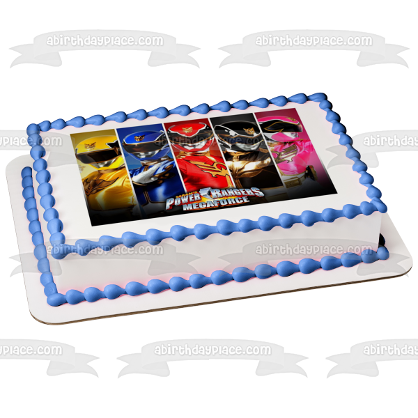 Power Rangers Mega Force Jason Zack Billy Trini and Kimberly Edible Ca – A  Birthday Place