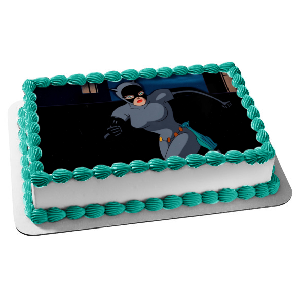 Catwoman DC Comics Batman Animated TV Show Cartoon Edible Cake Topper – A  Birthday Place