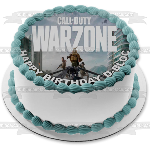 Call Of Duty Warzone Video Game Fps Edible Cake Topper Image Abpid5141 A Birthday Place